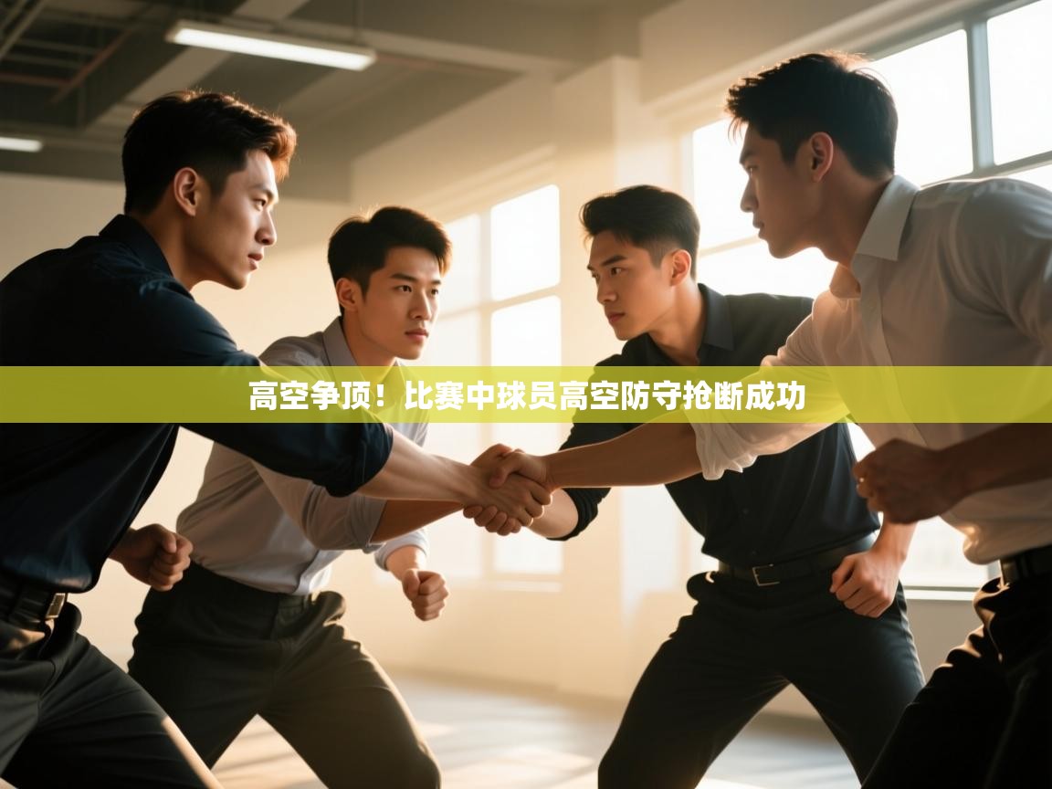 高空争顶！比赛中球员高空防守抢断成功  第1张